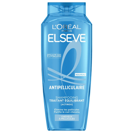 Shampoing Antipelliculaire Traitant Equilibrant Cheveux à Pellicules L'OREAL PARIS le flacon de 300mL