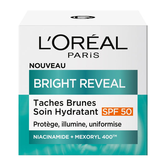 Soin Visage Bright Reveal Crème Hydratant Anti Tâches SPF50 L'OREAL PARIS le pot de 50mL