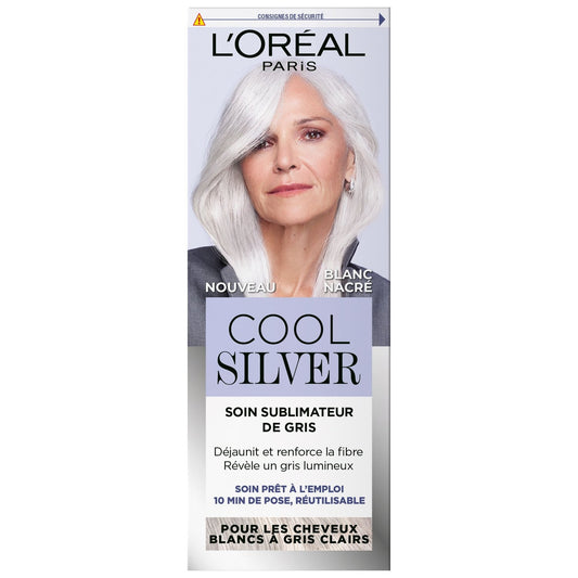 Coloration Capillaire Cool Silver  Blanc Nacré L'OREAL PARIS le rouge à lèvre