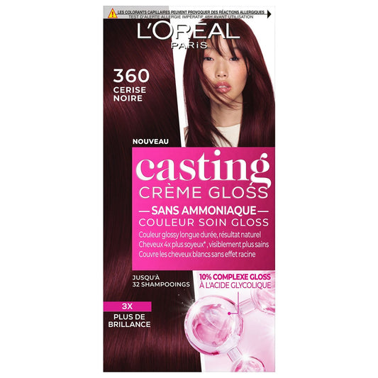 Coloration Sans Ammoniaque 360 Cerise Noire CASTING CREME GLOSS la coloration