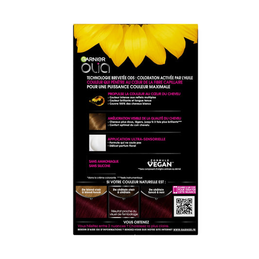 Coloration Permanente Sans Amoniaque 4. 62 Carmin Velours Olia GARNIER