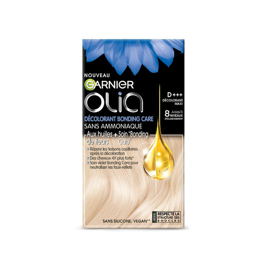 Coloration Maxi Sans Amoniaque Eclaircissement 8 Tons Olia GARNIER la boîte