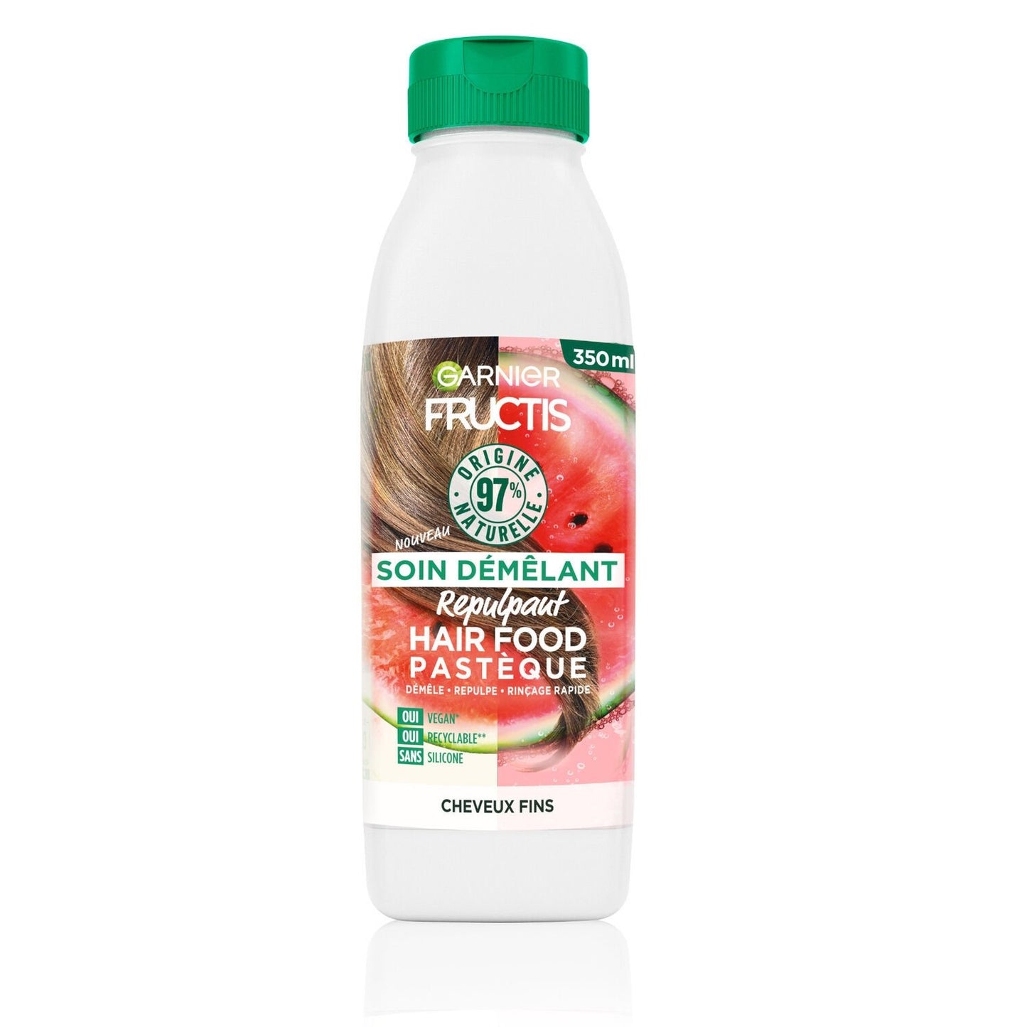 Hair Food Plumping Detangler for Fine Hair, Watermelon FRUCTIS