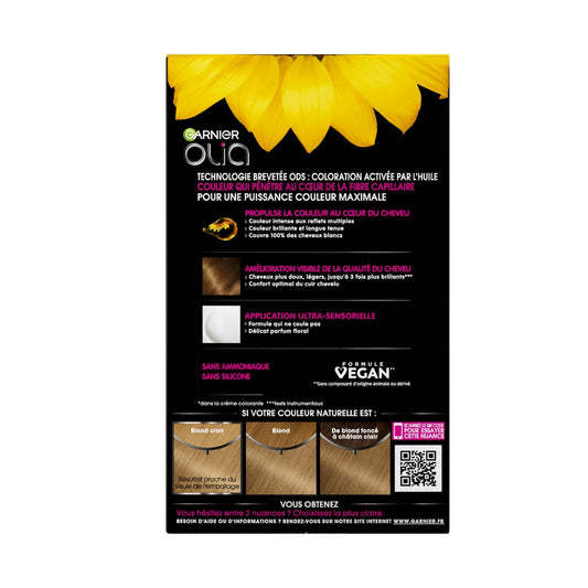 Coloration Permanente Sans Amoniaque 8. 0 Blond Naturel Olia GARNIER