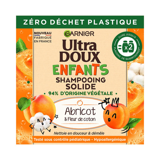Aprikosen-Baumwollblüten-Festshampoo für Kinder ULTRA GENTLE
