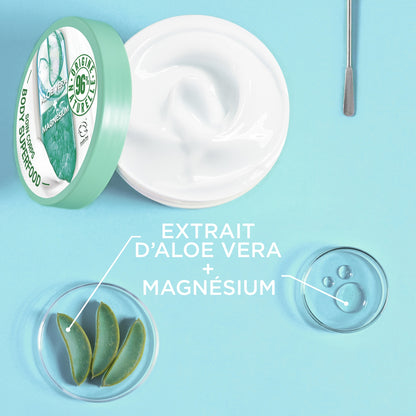 Soothing Body Cream Aloe Vera and Magnesium Normal to Dry Skin 48h Hydration Superfood GARNIER
