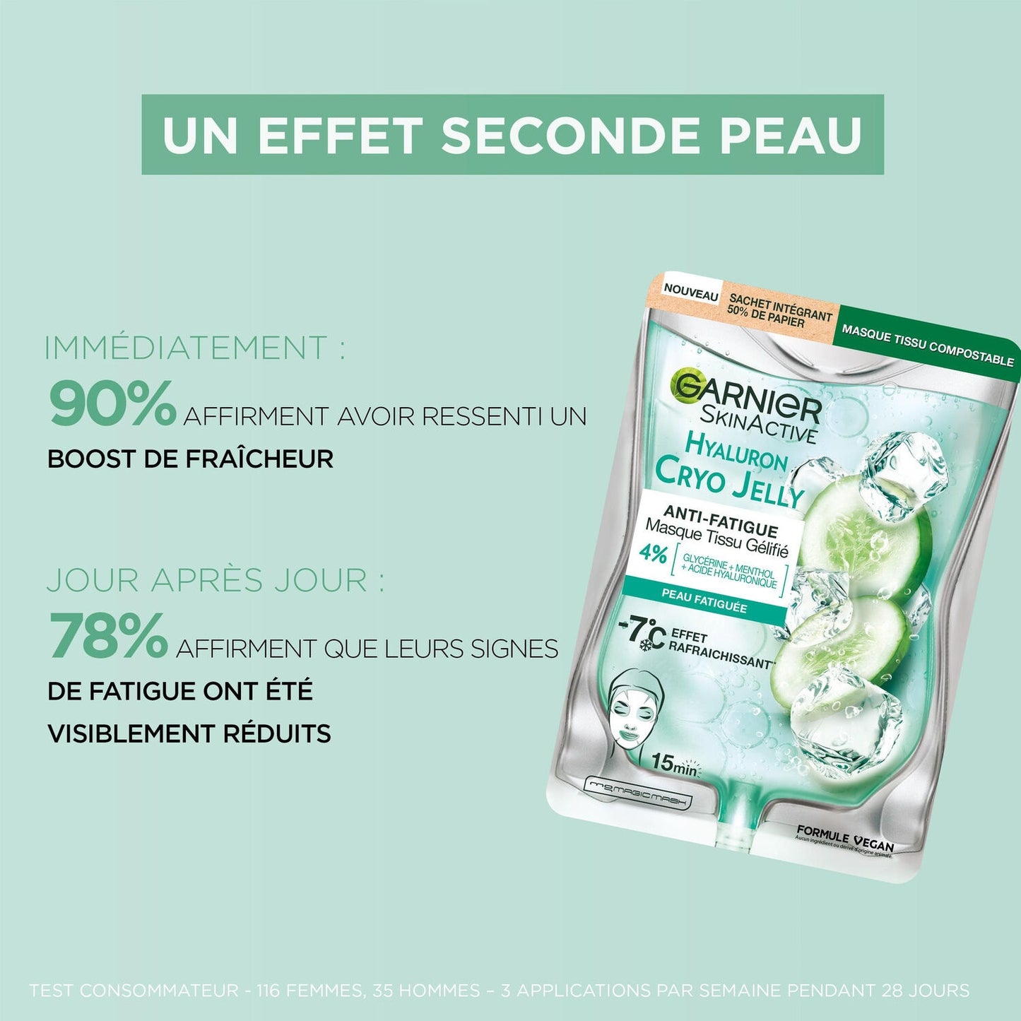 GARNIER Skinactive Cryo Jelly Hydrating Face Mask