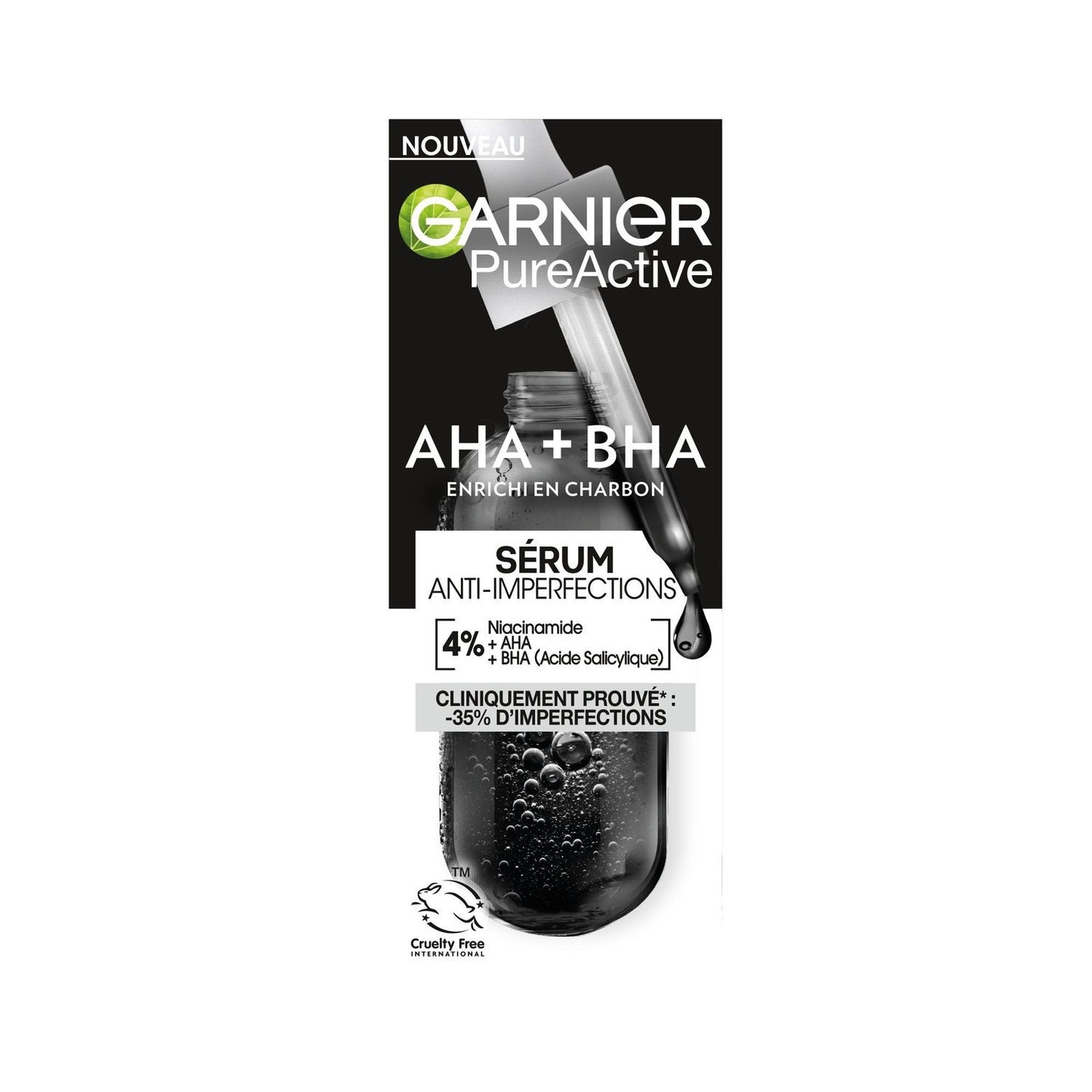 Sérum Visage Anti-Imperfections Aha + Bha GARNIER Le flacon de 30ml