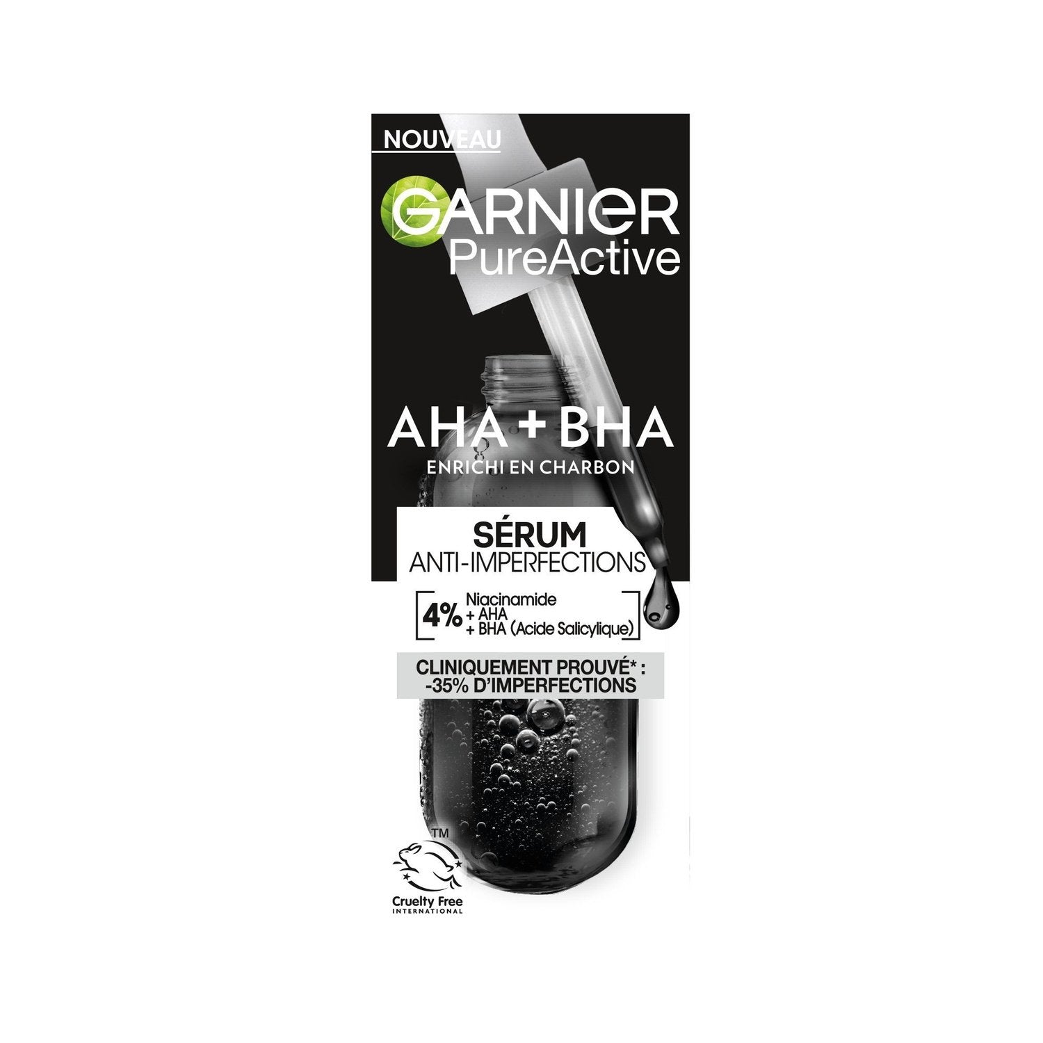 Sérum Visage Anti-Imperfections Aha + Bha GARNIER Le flacon de 30ml