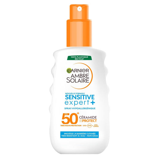 Brume Solaire Adulte Corps Spf 50+ Hypoallergénique Sensitive Expert+ AMBRE SOLAIRE le spray de 150mL
