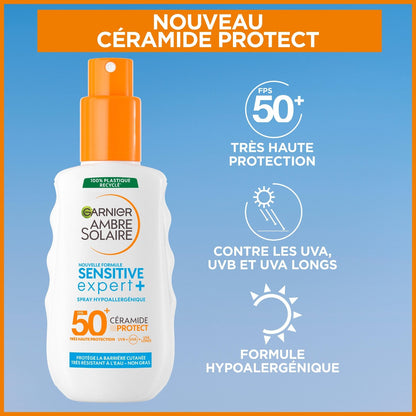 Sonnenspray für den Körper Erwachsene LSF 50+ Hypoallergen Sensitive Expert+ AMBRE SOLAIRE