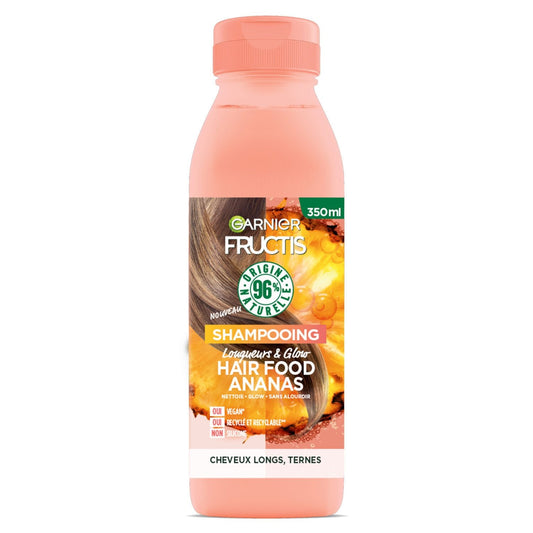 Shampoing Longueurs et Glow Cheveux Longs Ternes Ananas Vegan GARNIER le flacon de 350mL