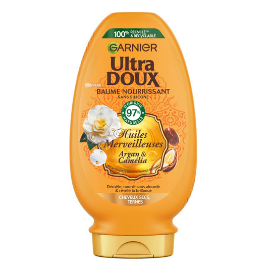 Après-Shampoing Baume Nourissant Cheveux Secs Huiles Merveilleuses Argan & Camélia ULTRA DOUX