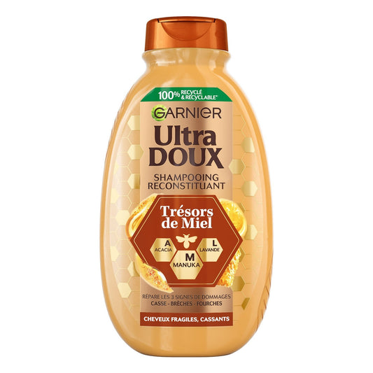 Shampoing Reconstituant Cheveux Fragiles Cassants Acacia Manuka Lavande Ultra Doux GARNIER le flacon de 300mL