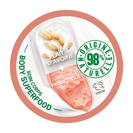 GARNIER Body Super Food Oat Milk and Probiotic Body Cream