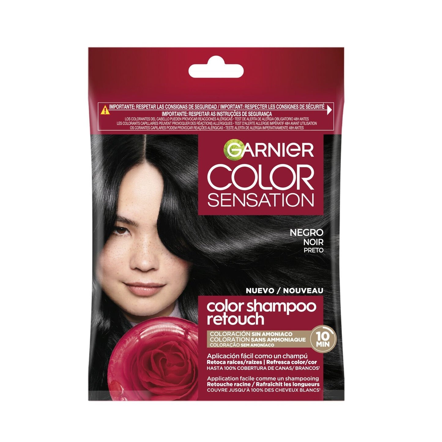 Permanent Color 1.0 Black Shampoo Touch-up Color Sensation GARNIER