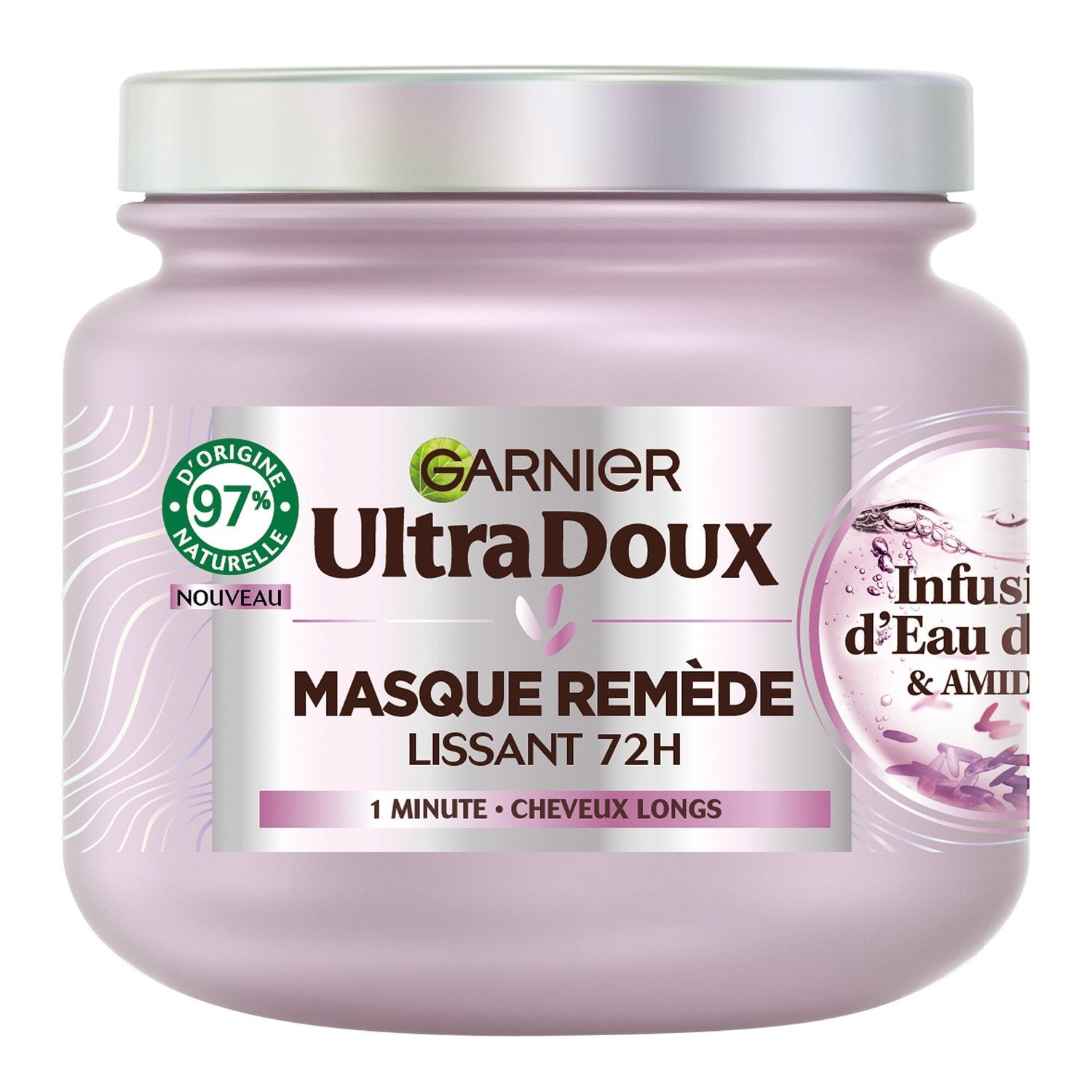 Masque Remède Lissant 72h Ultra Doux GARNIER le pot de 340mL