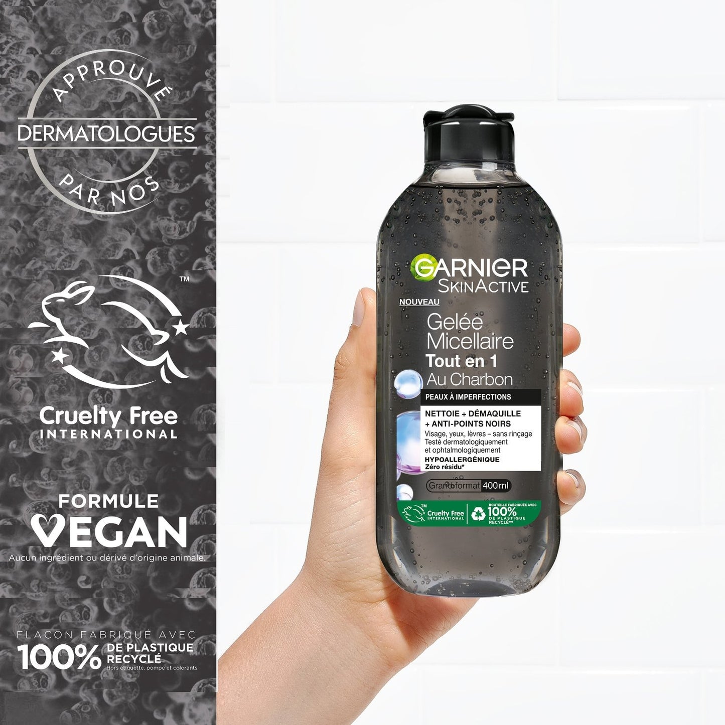 GARNIER Skinactive Charcoal Micellar Gel Makeup Remover