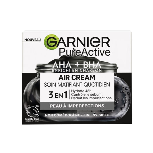 Soin Visage Soin Matifiant Quotidient au Charbon Pureactive GARNIER le pot de 50ml