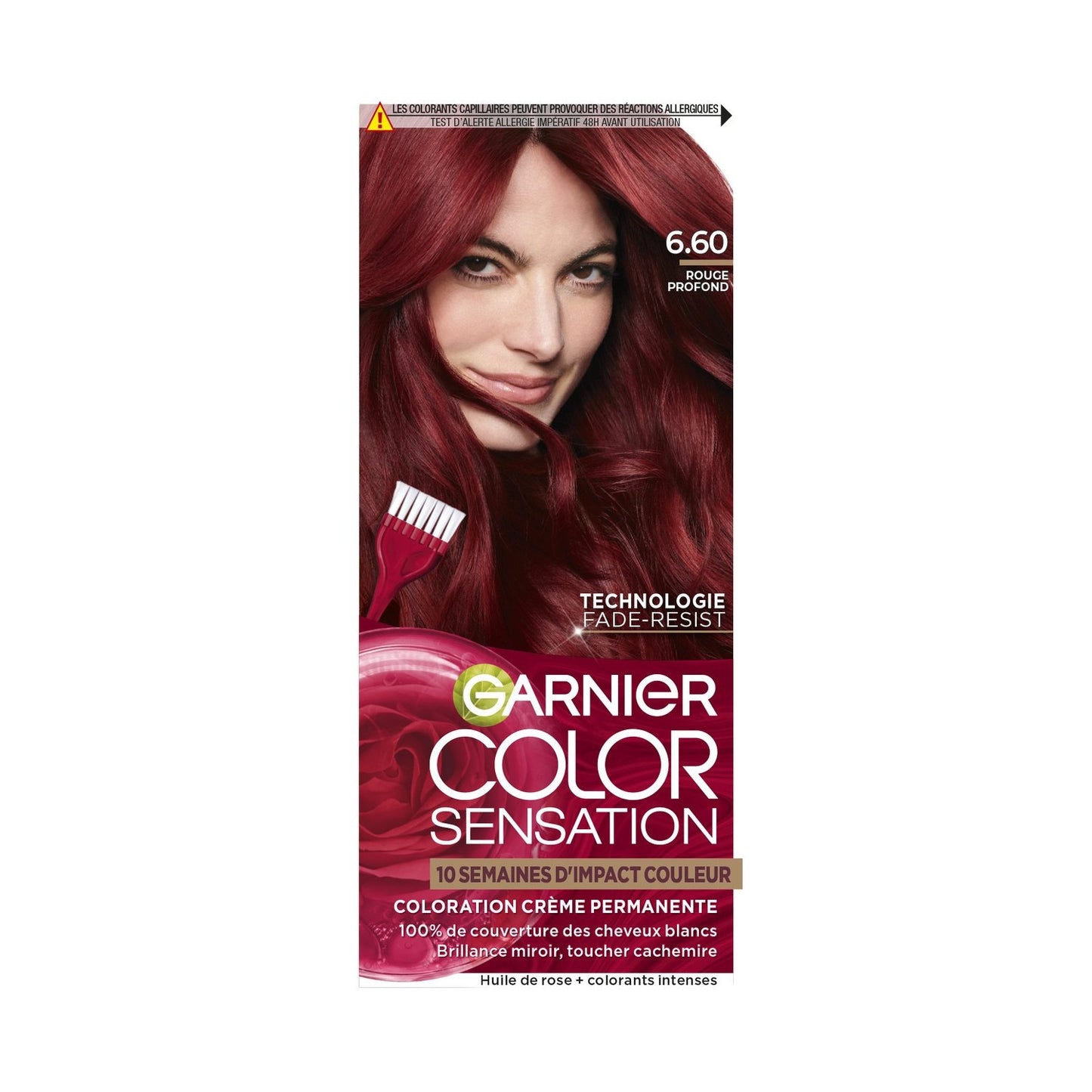 GARNIER Color Sensation 6.60 Deep Red Long Lasting Permanent Hair Color