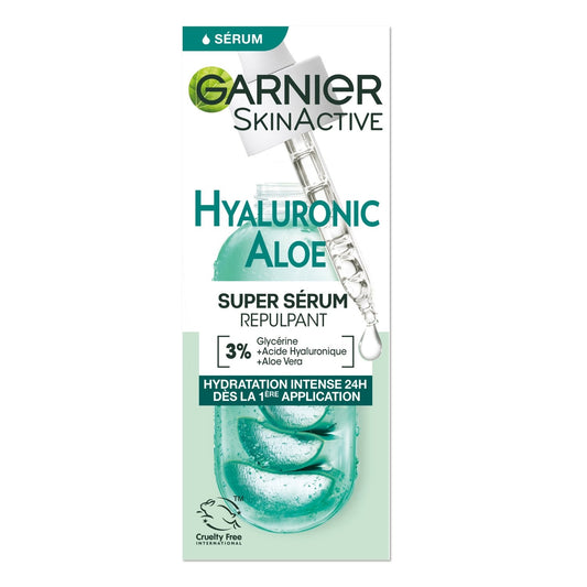 Soin Visage Sérum Hydratant et Repulpant A l'Aloe Vera GARNIER le flacon de 30mL