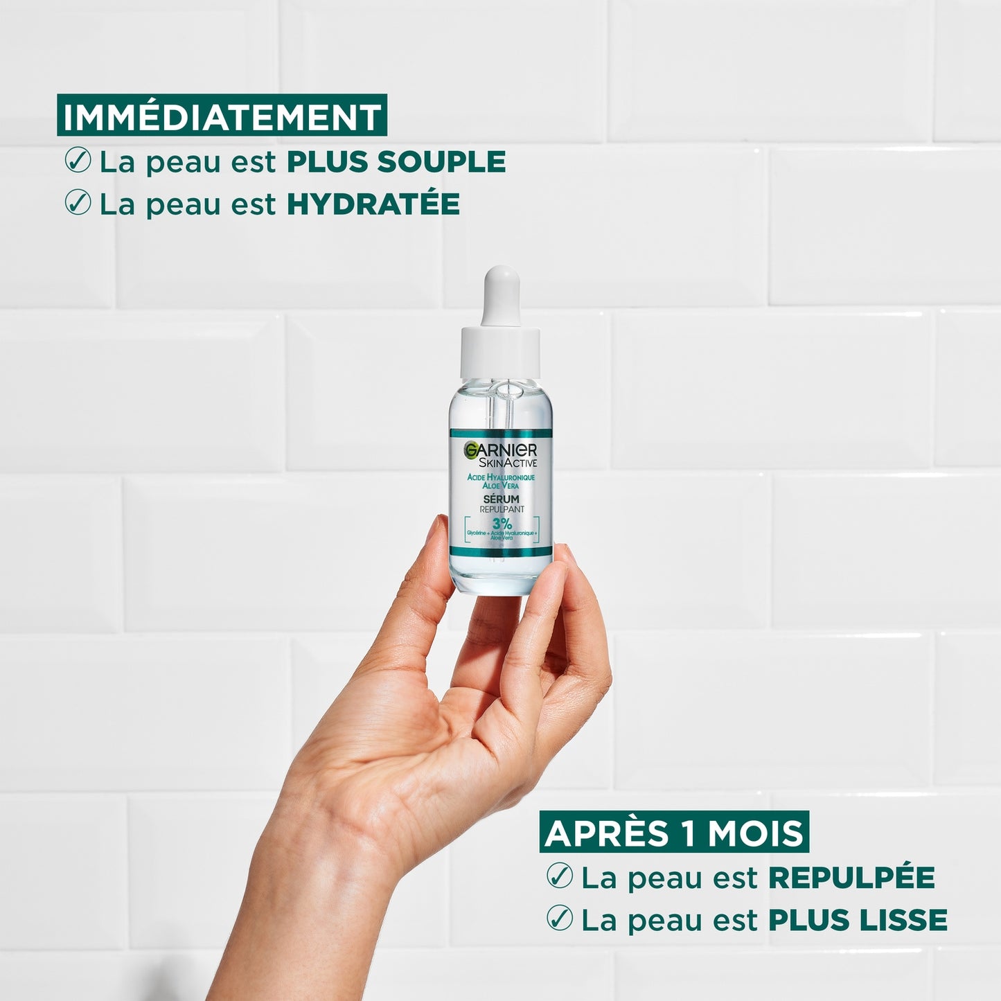 Soin Visage Sérum Hydratant et Repulpant A l'Aloe Vera GARNIER