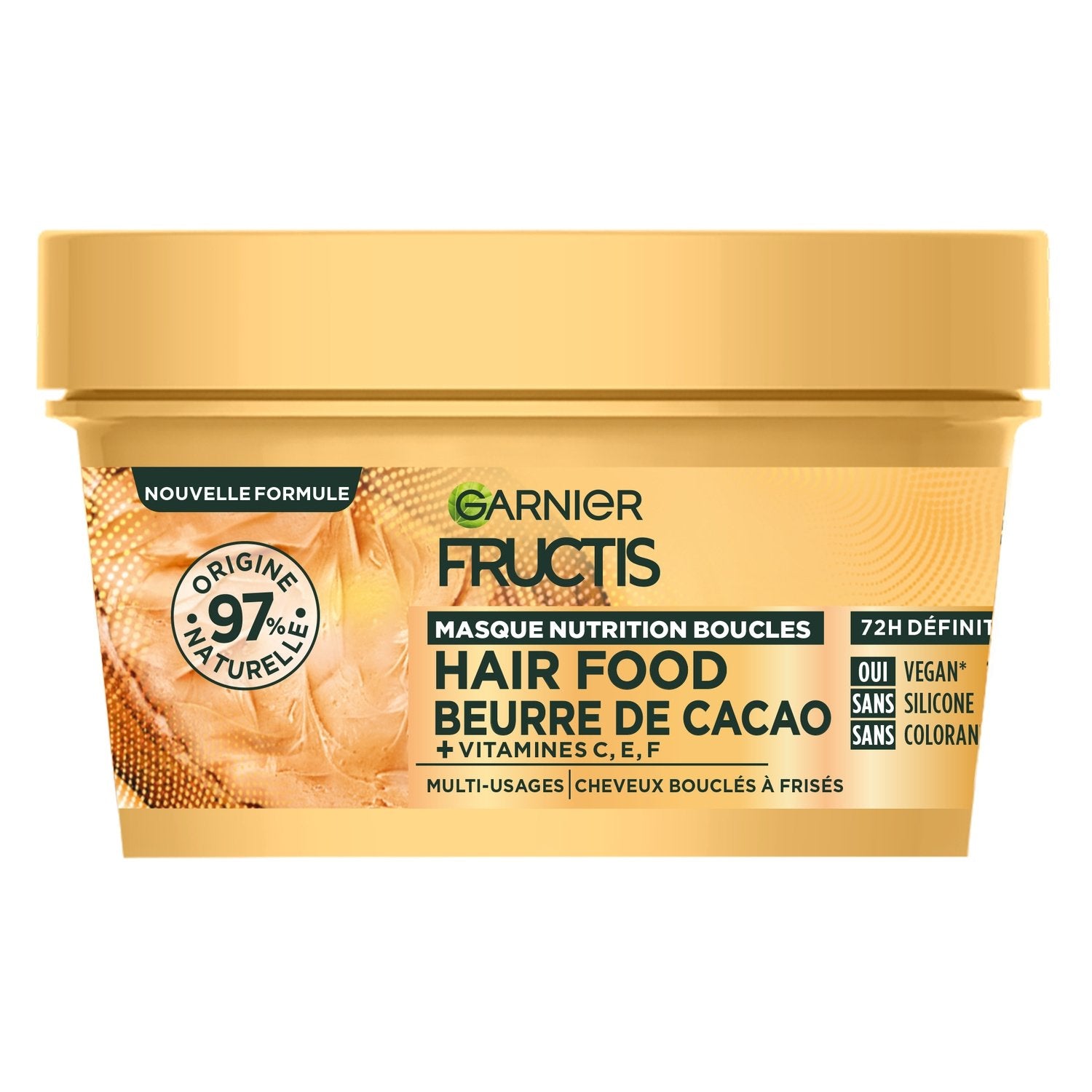 Masque Nutrition Boucles Hairfood Cacao FRUCTIS le pot de 320mL