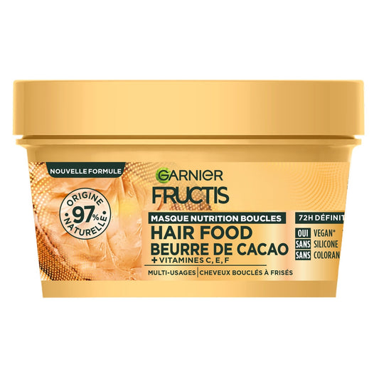 Masque Nutrition Boucles Hairfood Cacao FRUCTIS le pot de 320mL