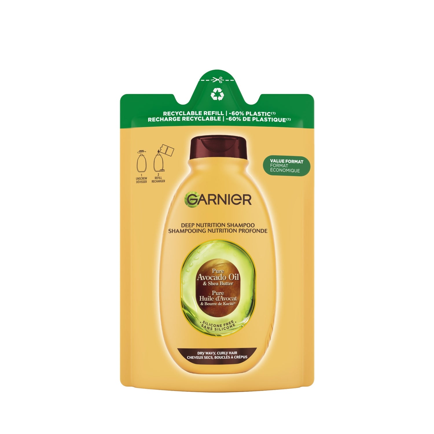 Shampooing Huile d'Avocat et Beurre de Karité ULTRA DOUX 