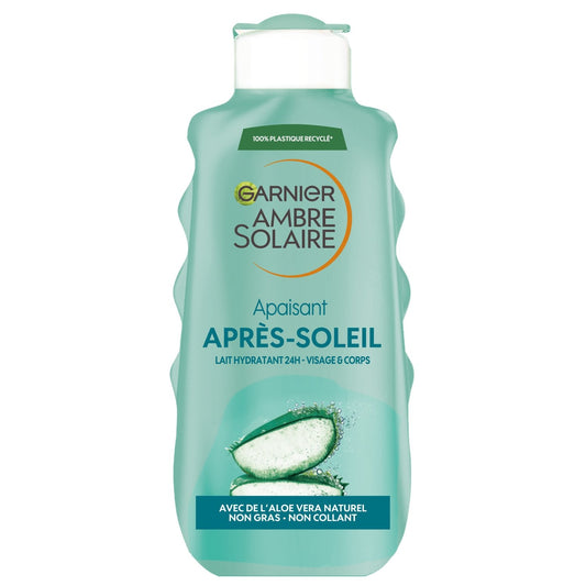 Après-Soleil Lait Corps Visage Hydratant Apaisant Aloe Vera 24h AMBRE SOLAIRE le flacon de 175mL