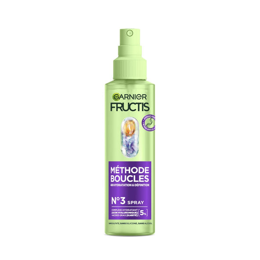 Soin Spray Méthode Boucles 48h Hydratation et Définition N°3 Fructis GARNIER le spray de 150mL