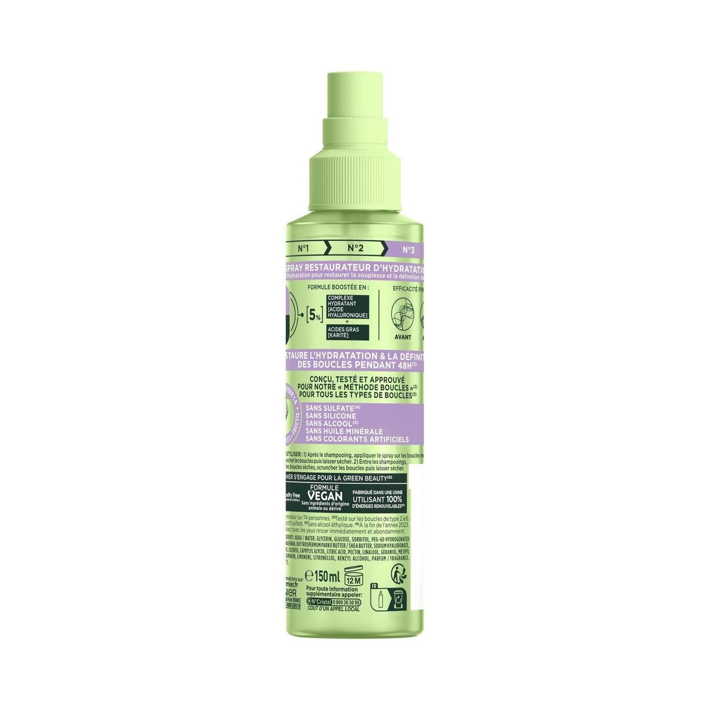 GARNIER Fructis 48h Curl Method Sprühkur Feuchtigkeit und Definition Nr. 3