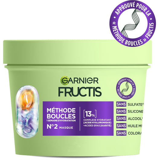 Masque Capillaire Hydratant Méthode Boucles Fructis GARNIER le pot de 370mL