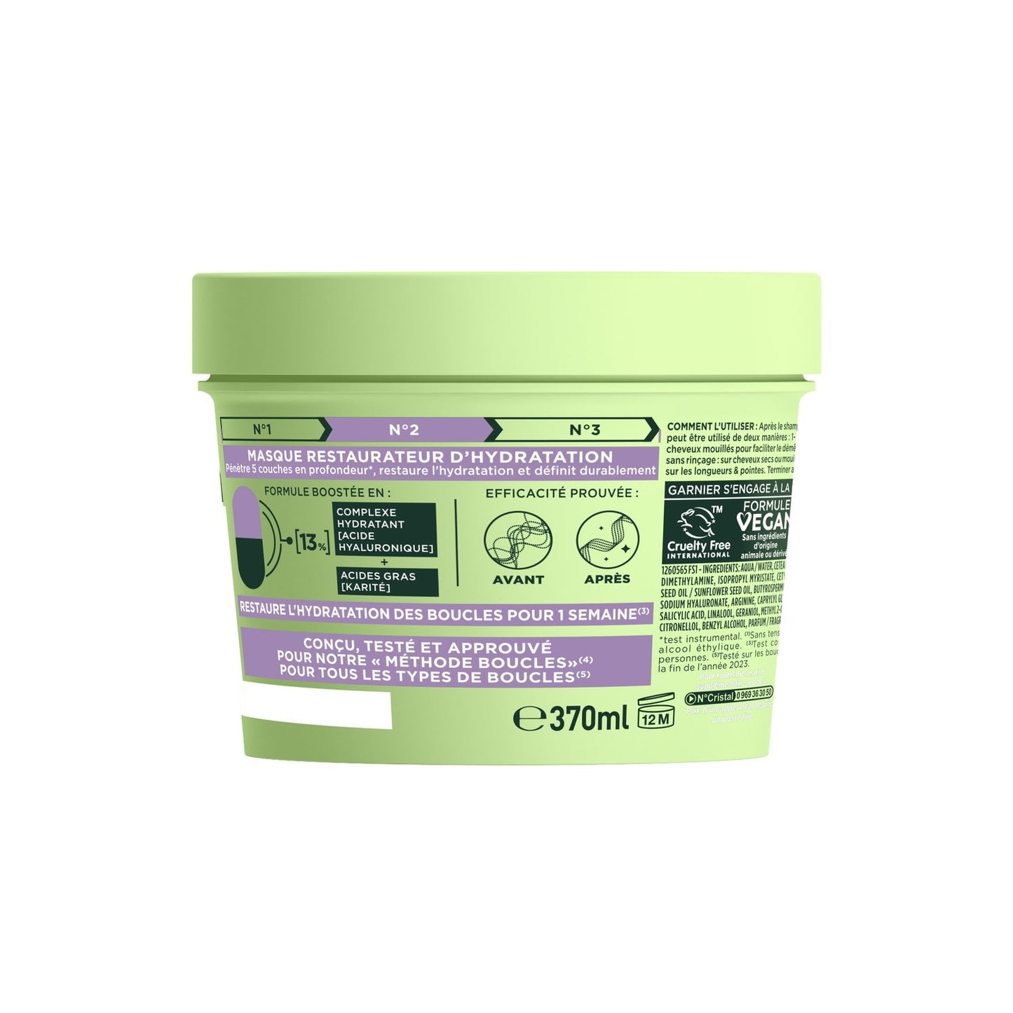 Masque Capillaire Hydratant Méthode Boucles Fructis GARNIER