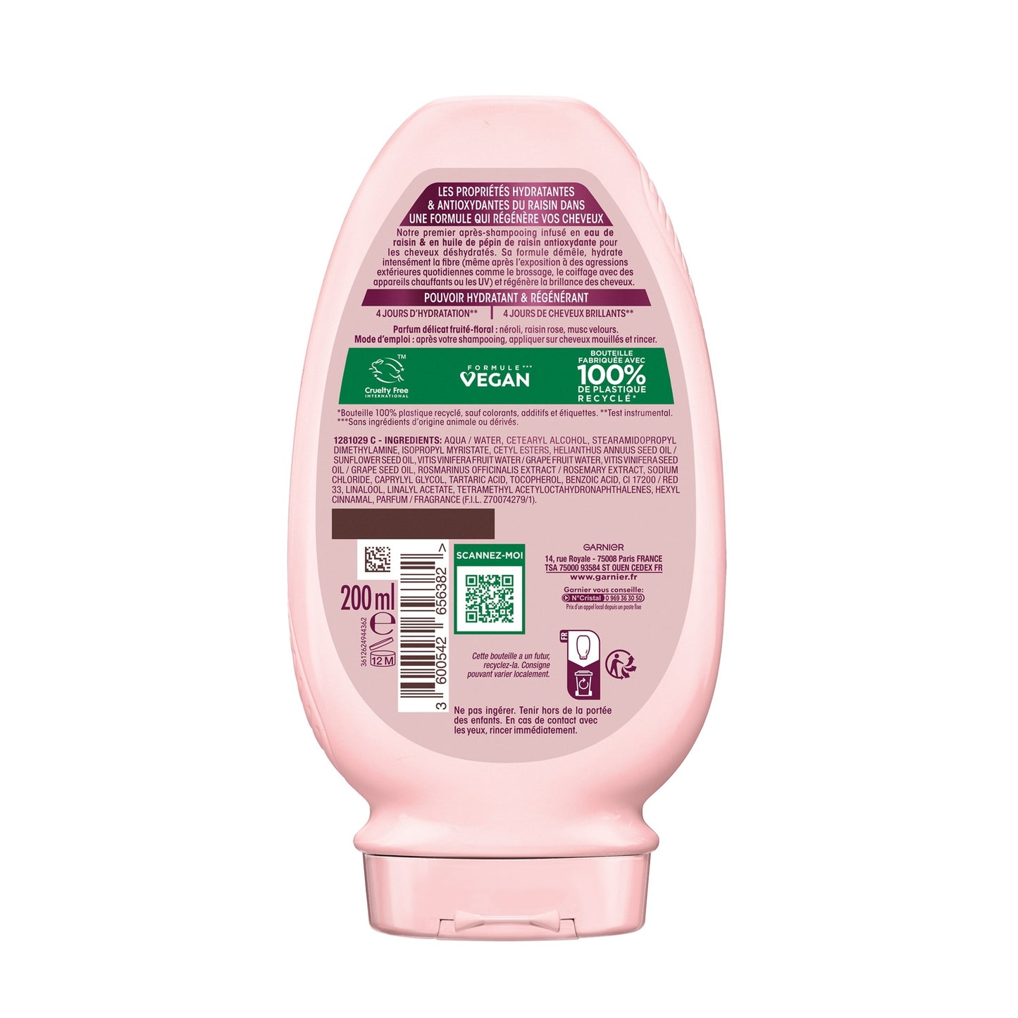 Après-Shampooing Hydratant Regénérant Vignes Merveilleuses ULTRA DOUX 
