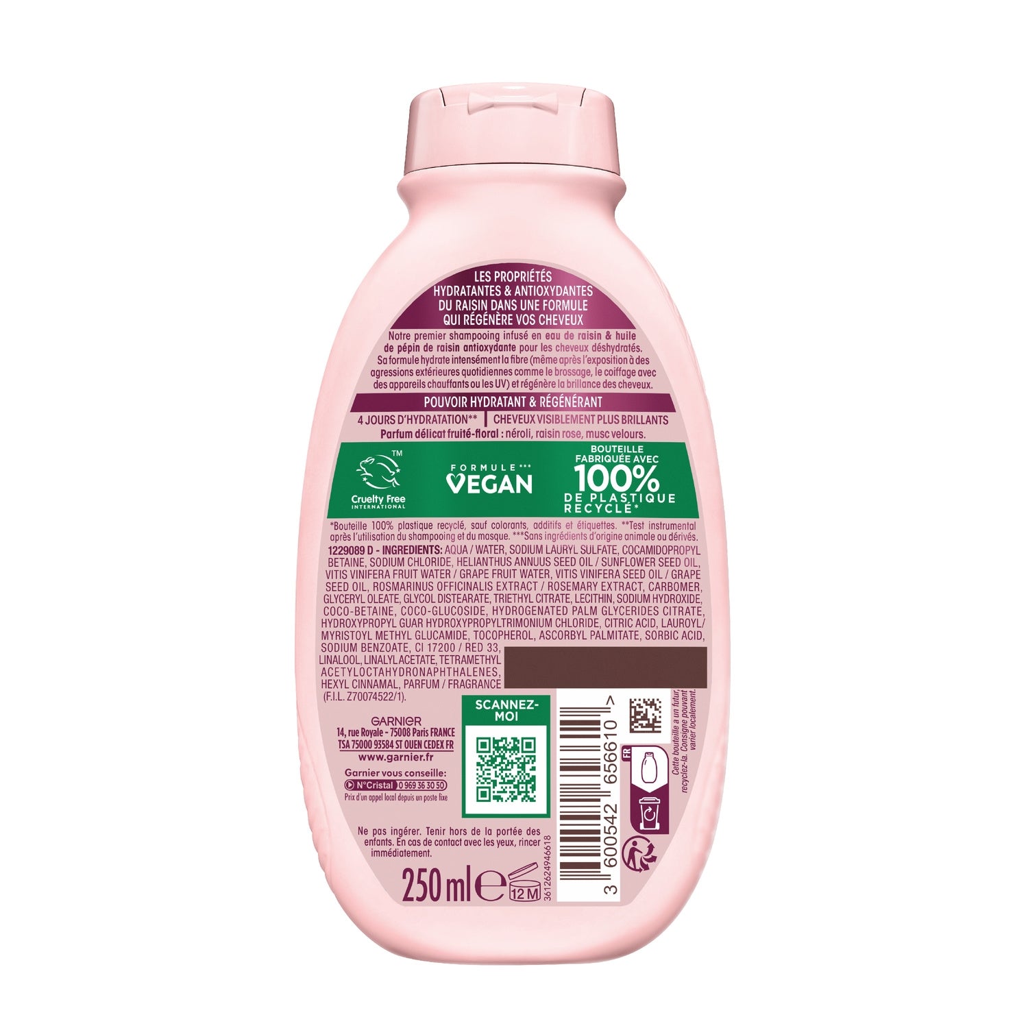 Shampooing Hydratant Regénérant Vignes Merveilleuses ULTRA DOUX 