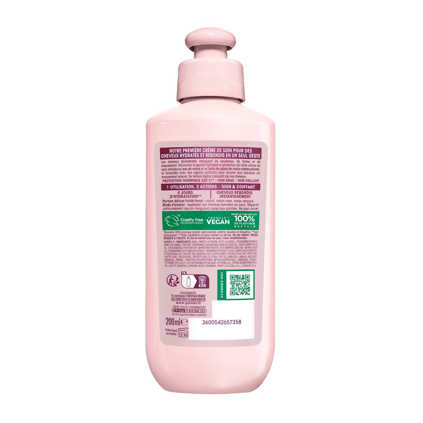 Crème de Soin 2 en 1 Hydratation Souplesse Vignes Merveilleuses ULTRA DOUX 