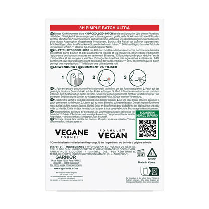 Patchs Hydrocolloïdes Ultra - Boutons Matures GARNIER 