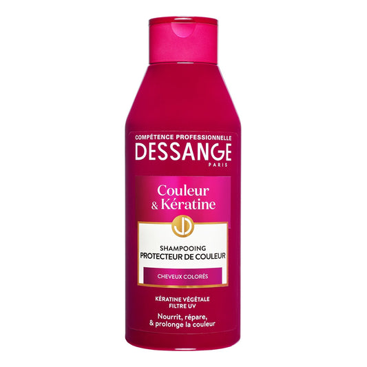 Shampoing Cheveux Colorés Kératine Végétale Filtre UV DESSANGE le flacon de 250mL