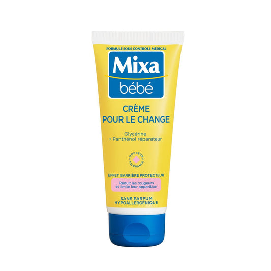 Crème Change Bébé Réparatrice Apaise les Rougeurs Glycérine et Panthénol MIXA BEBE le tube de 100ml