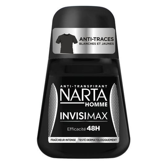 Déodorant Homme 48h Fraîcheur Intense Anti-Traces Invisimax NARTA