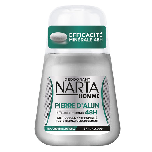 NARTA Men's 48h Anti-Humidity Anti-Odor Deodorant Alum Stone