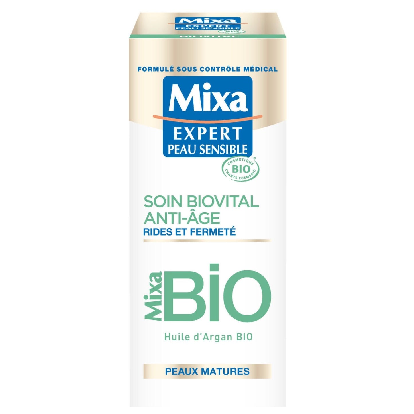 Biovital MIXA Organic Anti-Aging Day Facial Treatment for Wrinkles &amp; Firmness for Mature Skin