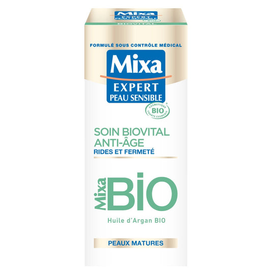 Biovital MIXA Organic Anti-Aging Day Facial Treatment for Wrinkles &amp; Firmness for Mature Skin