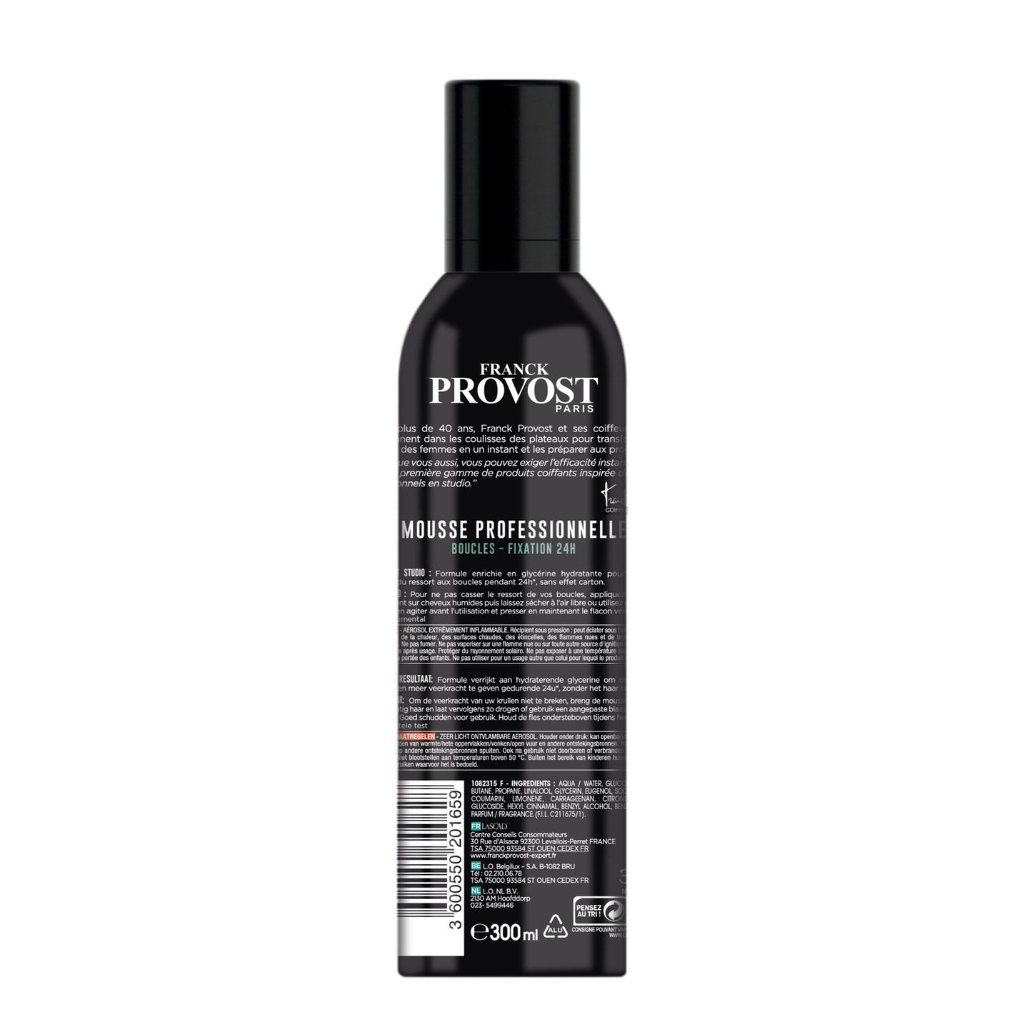 Mousse Coiffante Expert Boucles Fixation Forte 24H FRANCK PROVOST