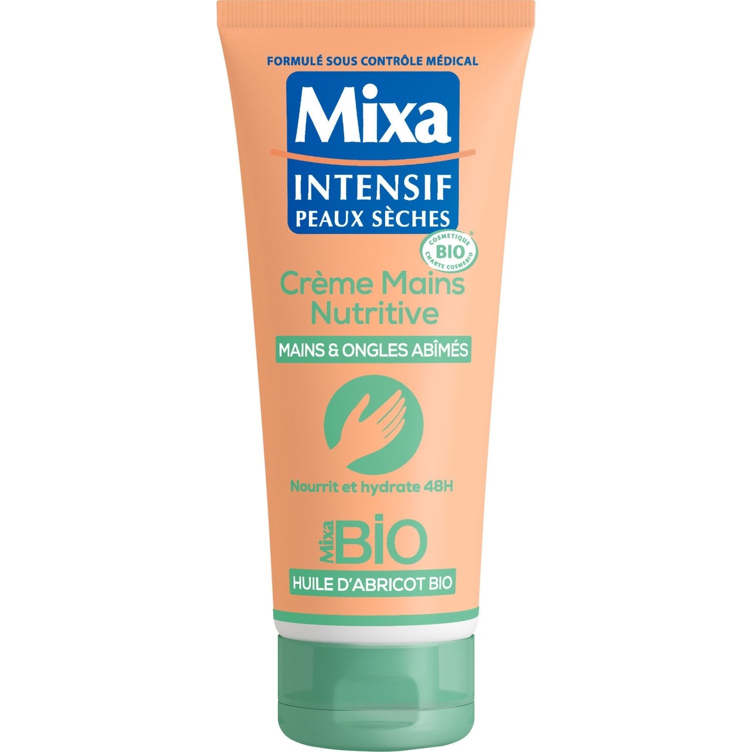 Crème Main Bio Nutritive Huile d'Abricot MIXA le tube de 100mL