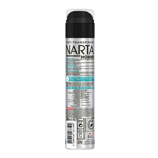 NARTA Men's Deodorant 48h Maximum Freshness 5in1 Protection 5