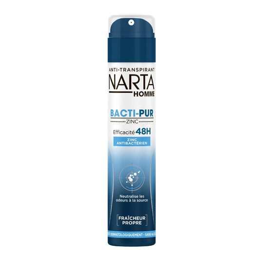 Déodorant Homme 48h Anti-Bactérien Bacti-Pur NARTA