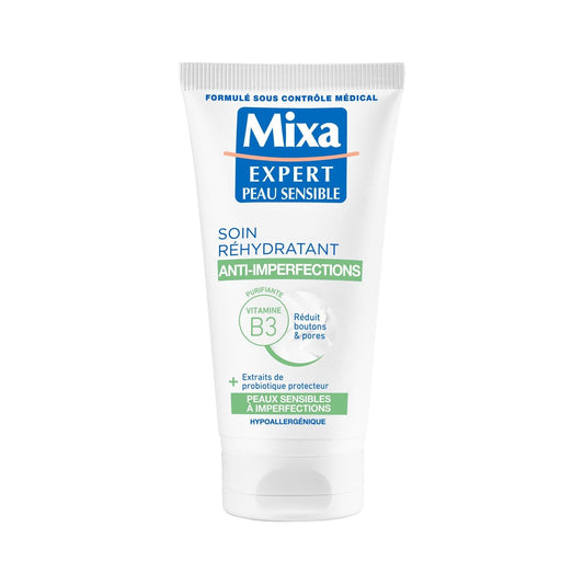 Crème Visage Très Hydratant Anti-Imperfections 2 en 1 MIXA le flacon de 50mL