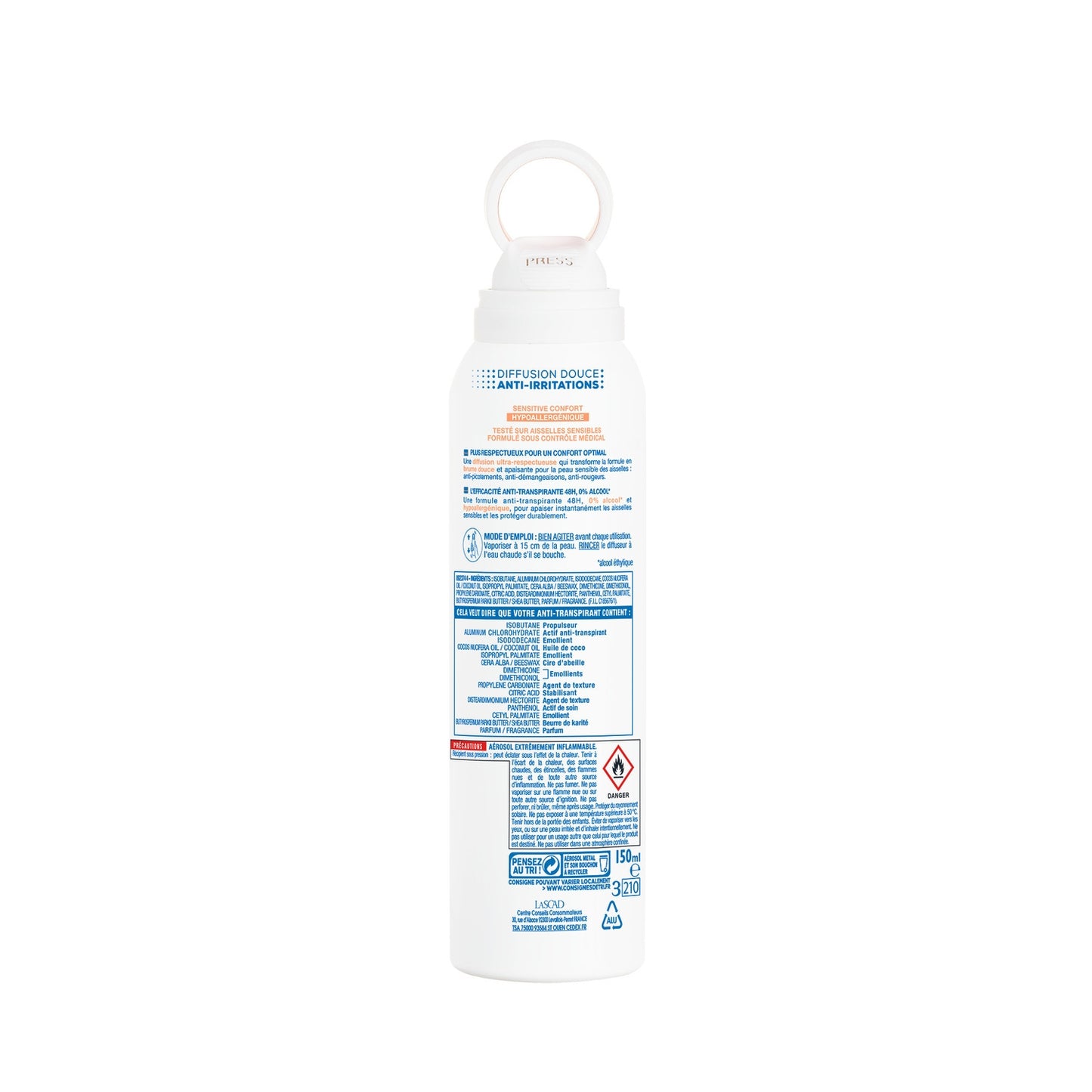 MIXA Hypoallergenic Sensitive Comfort Antiperspirant Deodorant